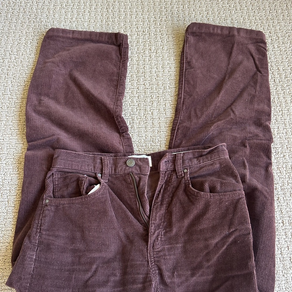 Corduroy Pants in Dark Brown - Classic Casual Style